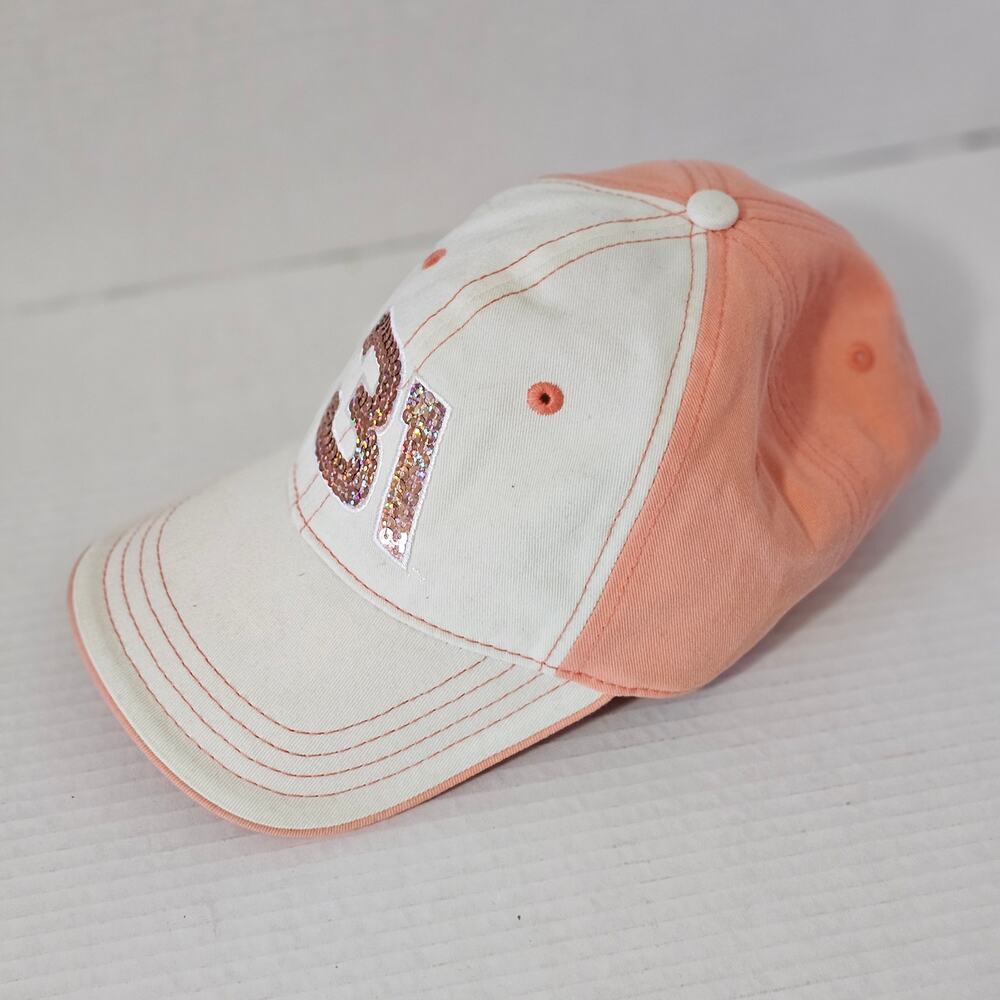 Vintage Jeff Barton Nascar 31 Adjustable  Orange/White Baseball cap